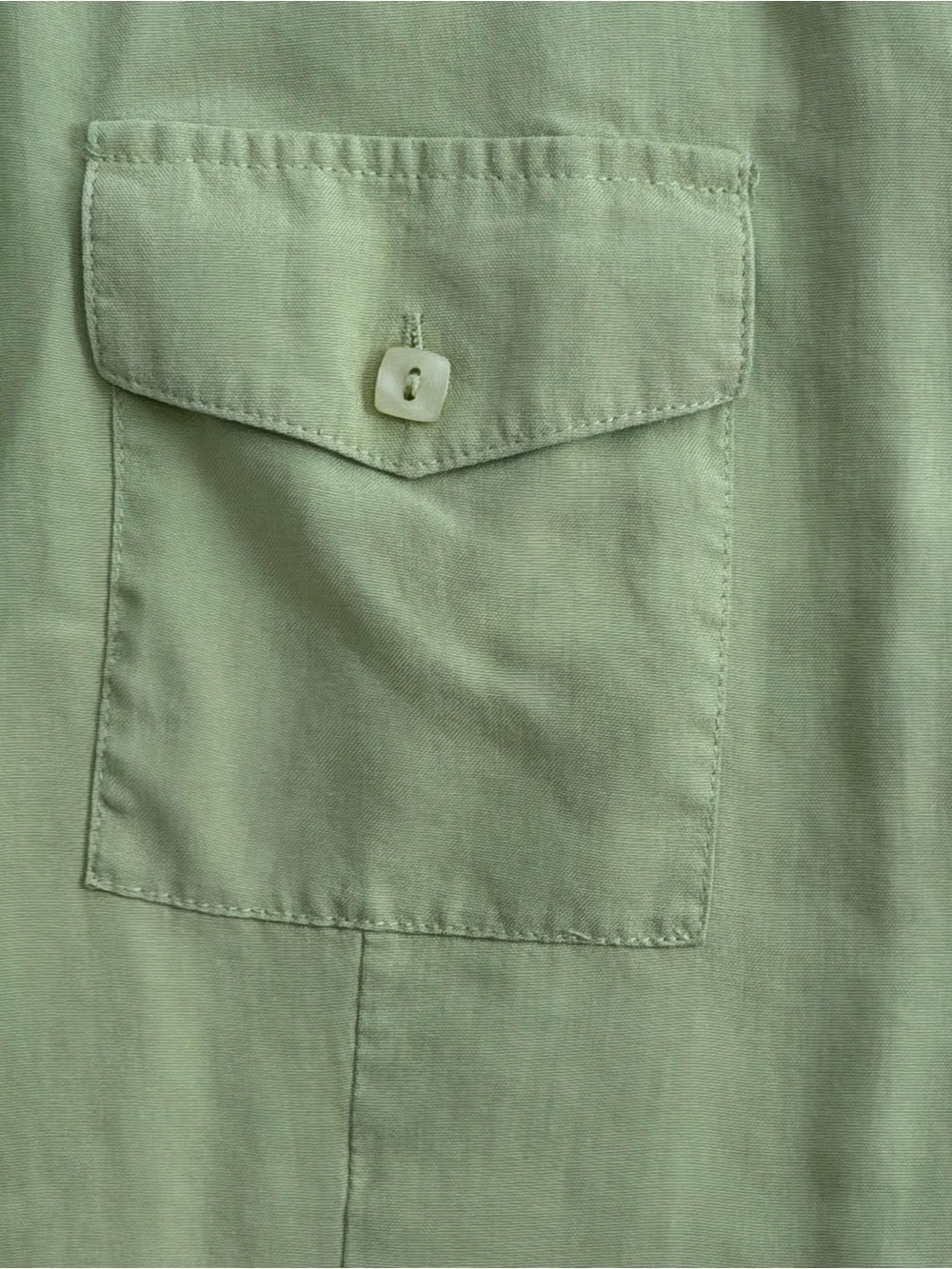 Light Green Button-Front Utility Jacket - Picture 2 of 2